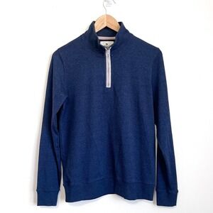 The Normal Brand Mens Puremeso Weekend Quarter Zip Size M Blue Athletic Outdoor
